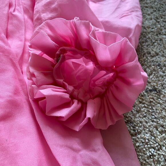 Vintage 60’s Square Dance Dress Swing Handmade Ruffle Pink Prairie Barbiecore - Picture 9 of 16